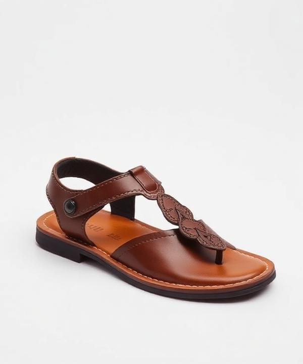 Classic Leather Sandals – Brown